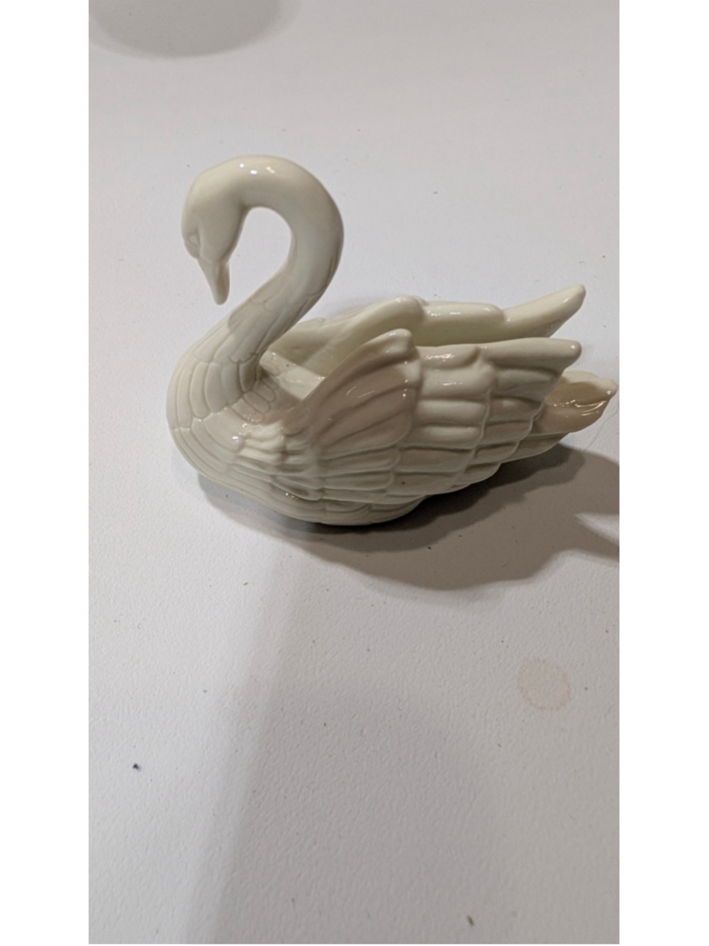 Lenox Porcelain Swan Figurine Decor One Size White